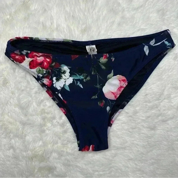 Cupshe Ruffled Bikini  Set Floral Blue / White / Pink Size Small - Picture 11 of 16